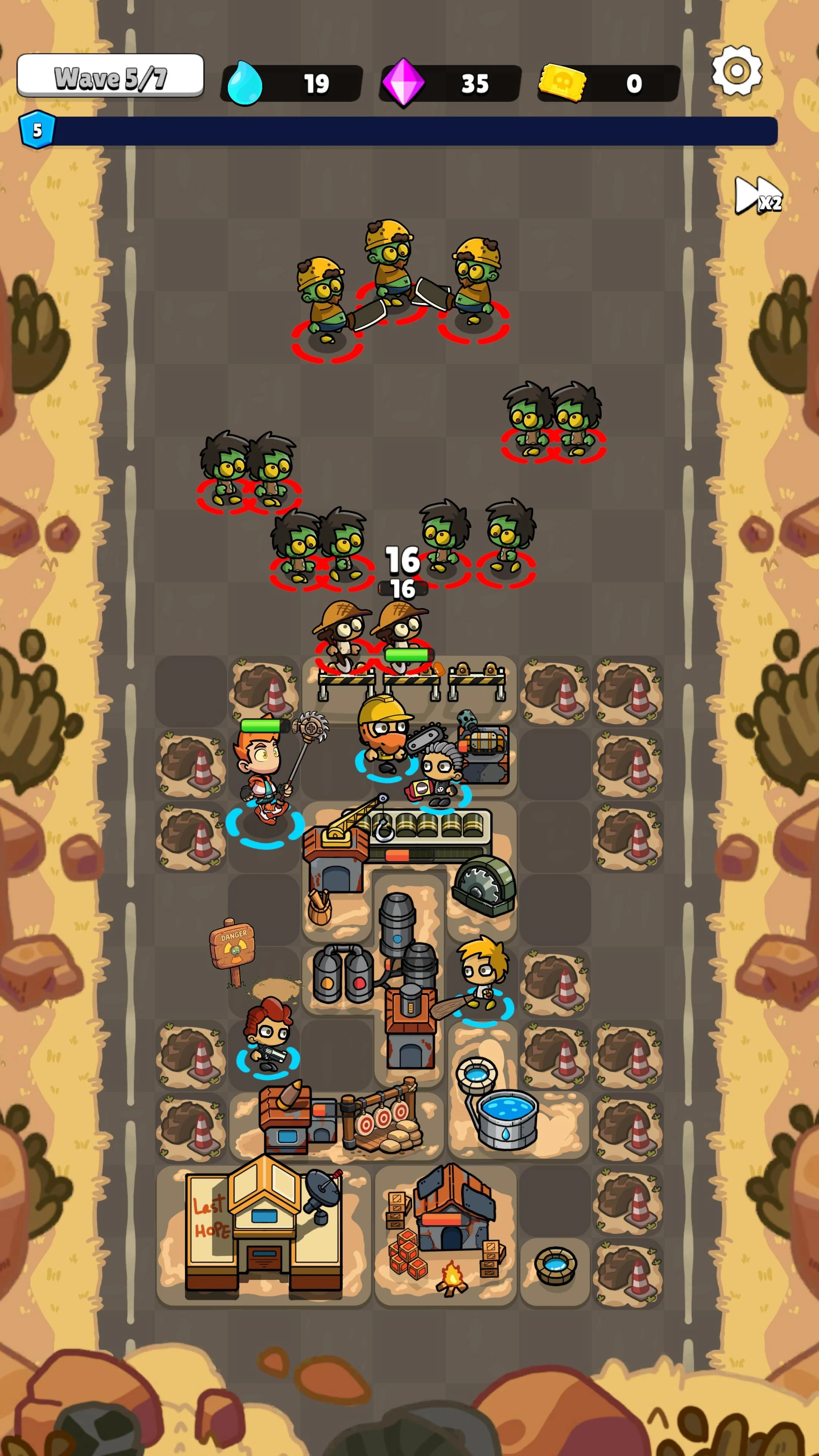 Zombie Merge Defense screenshot